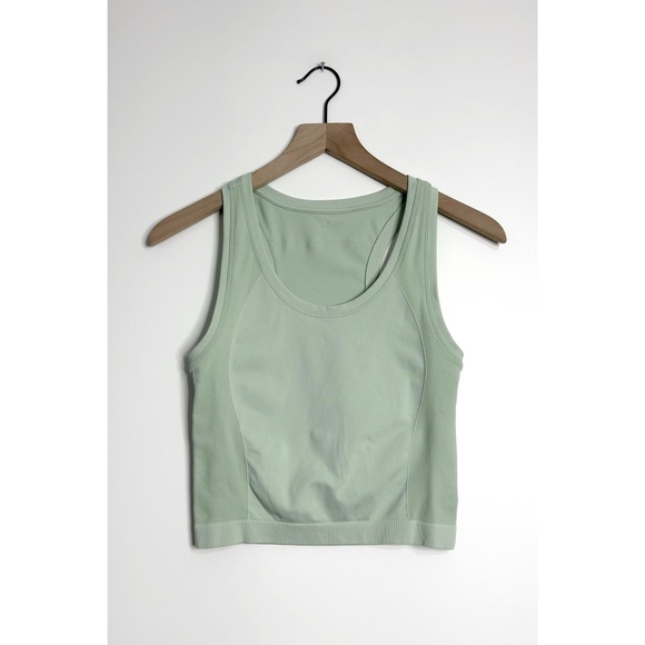 SWEATY BETTY Cropped Tank Top Light Green - Picture 1 of 4